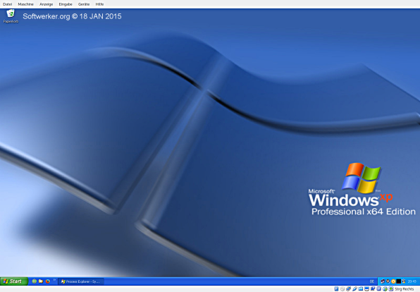 Windows XP Professional x64 Edition - virtuelle Maschine gestartet
